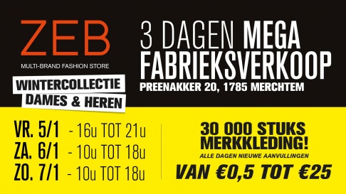 ZEB fabrieksverkoop  - 2