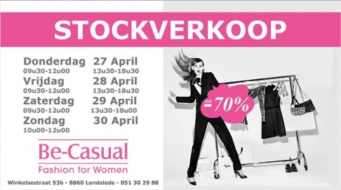 Stockverkoop @ Be-Casual Lendelede