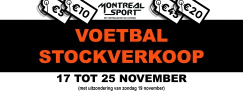 Voetbal Stockverkoop Montreal-Sport