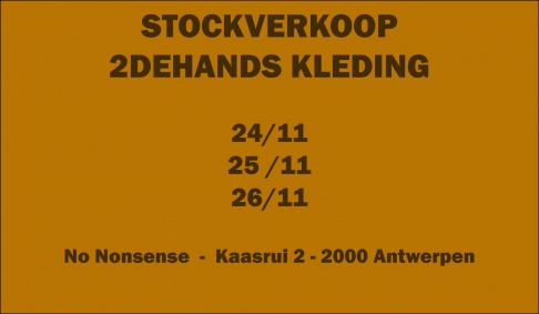 Stockverkoop 2dehands Kleding