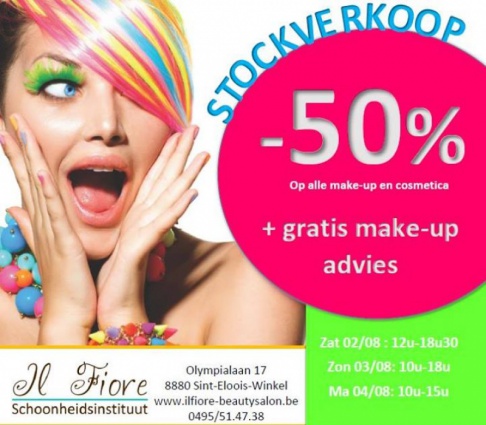 Stockverkoop make-up & cosmetica