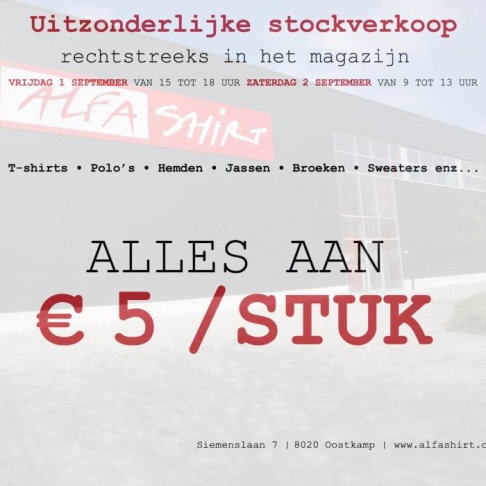 Uitzonderlijke stockverkoop Alfa Shirt