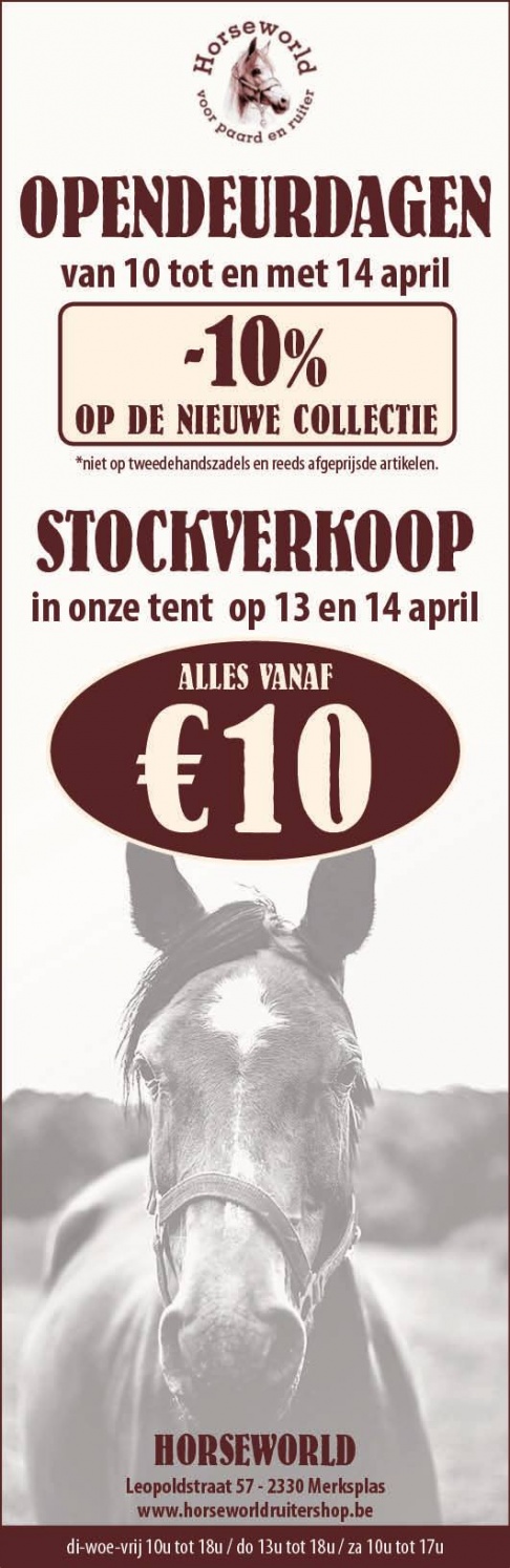 Opendeurdagen en stockverkoop Horseworld