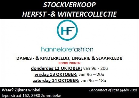 Stockverkoop winter - Hannelore Fashion