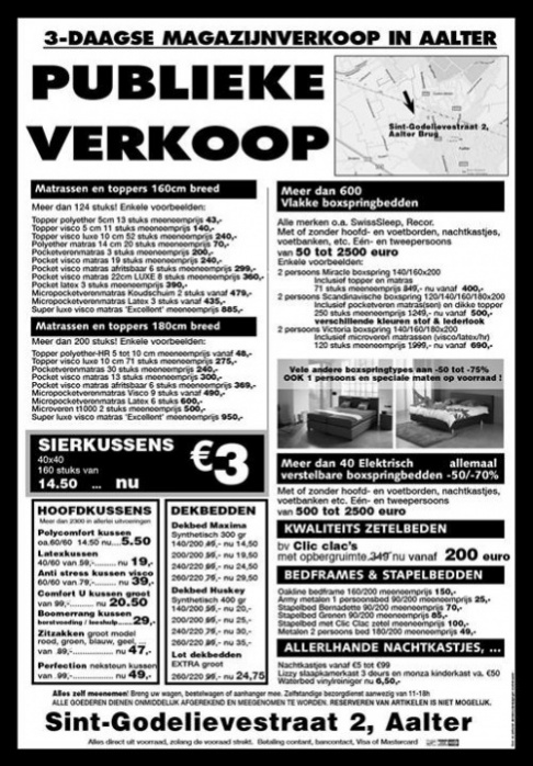 3-daagse magazijnverkoop in Aalter - 2