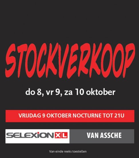Stockverkoop bij Selexion Van Assche