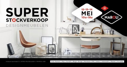 Stockverkoop van Designmeubelen