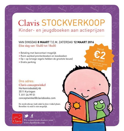 Clavis boeken stockverkoop