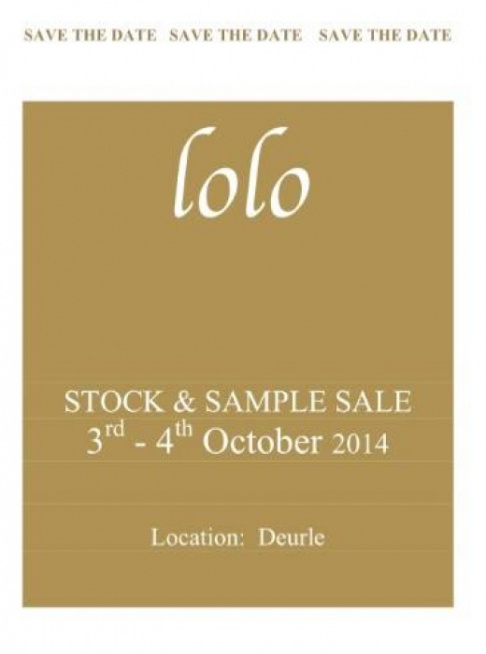 Stock & sample sale lolo