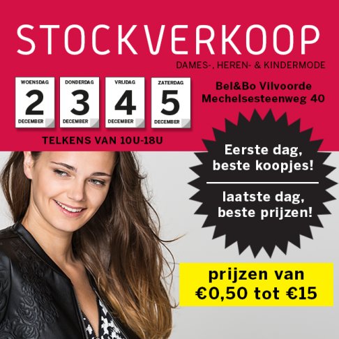 Stockverkoop Bel&Bo Vilvoorde