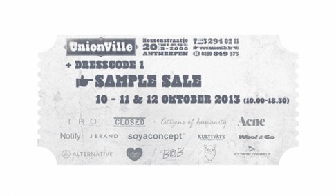 UnionVille - Sample Sale - 2