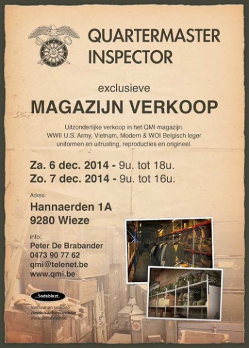 QMI Exclusieve Magazijn verkoop 2014