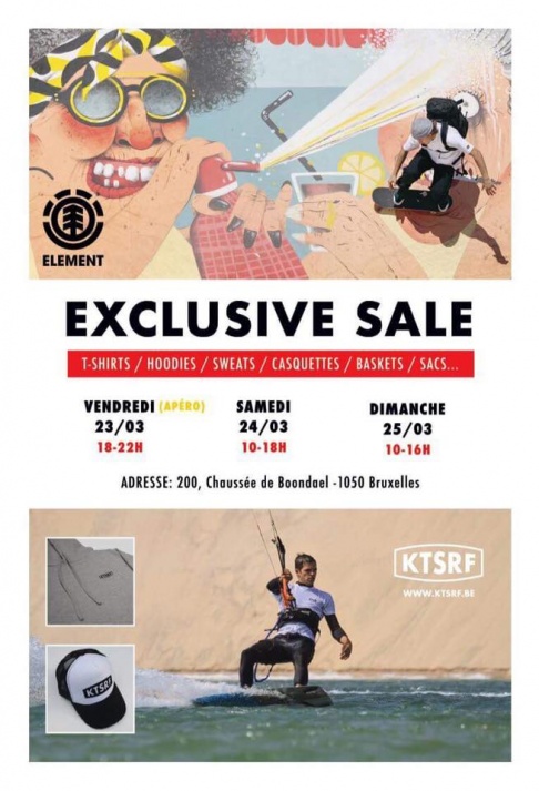 Element & RVCA & KTSRF collection 2018 sample sale (Elsene)