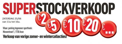 Stockverkoop Sporthoek Asse