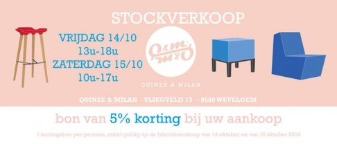 Stockverkoop Quinze & Milan