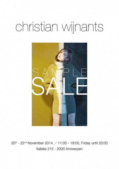 Sample sale CHRISTIAN WIJNANTS