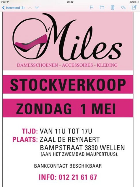 Miles damesschoenen Stockverkoop zomer