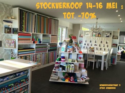 Stockverkoop stoffen en fournituren