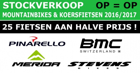 Stockverkoop mountainbikes & koersfietsen Dewa Sport