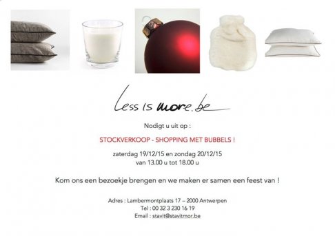 Stockverkoop Lessismore.be (interieurobjecten)