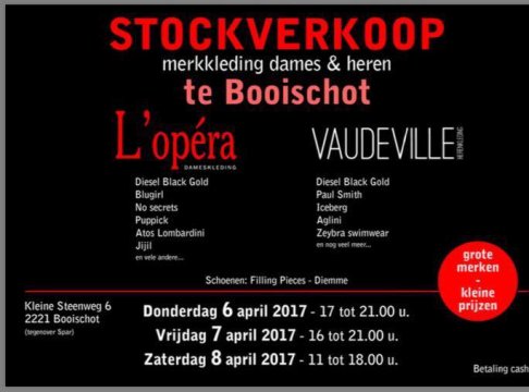 Stockverkoop Voudeville en L'opéra