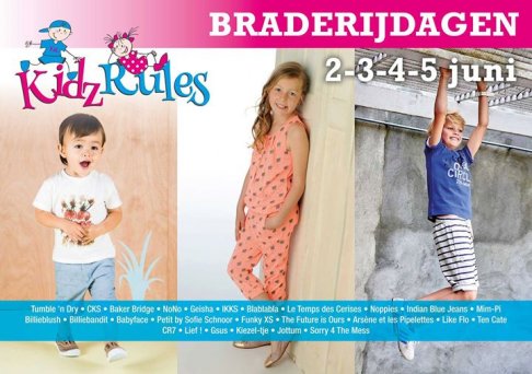 Braderij dagen en stockverkoop Zomer en Winter 2015 bij Kidz Rules Lichtaart