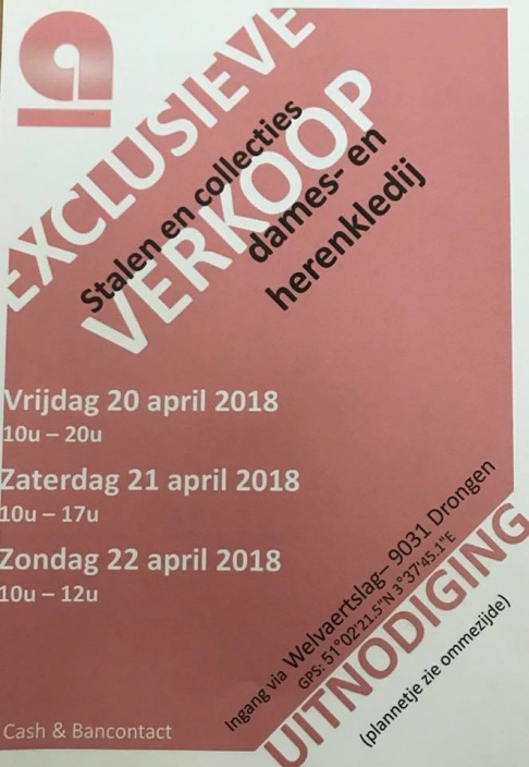 exclusieve stockverkoop van stalen en collecties