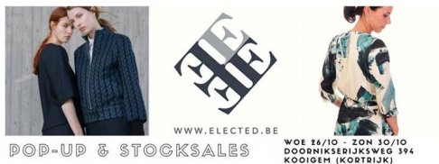 Pop- Up & Stocksale van Elected