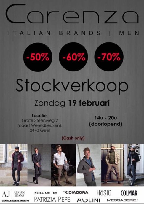 Stockverkoop Carenza Italian Brands for Men 