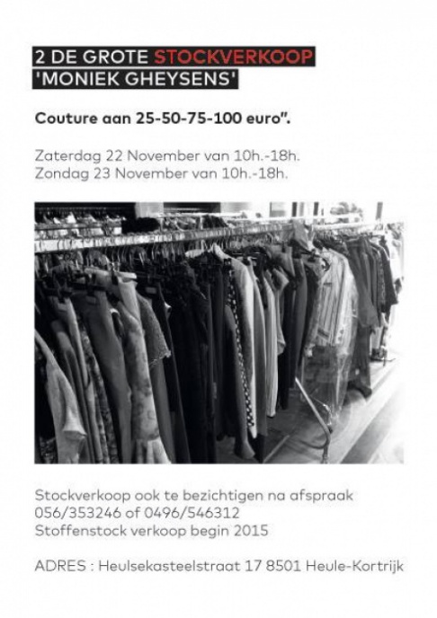 Grote couture stockverkoop-Moniek Gheysens