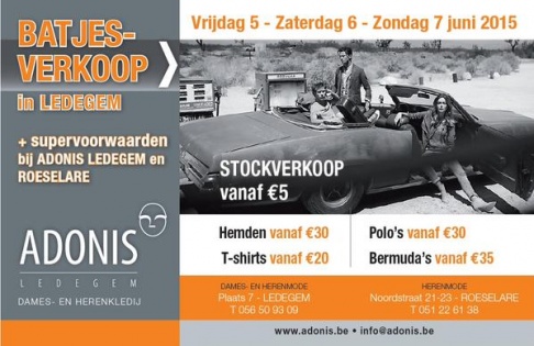 Batjesverkoop Adonis dames-en herenkledij