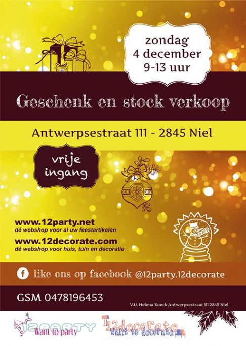 Stockerverkoop geschenken