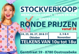 Grote stockverkoop merkkleding winter 2016 Oostrozebeke