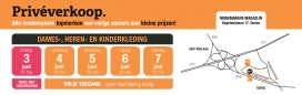 Privéverkoop modemakers - dames-, heren- en kinderkleding