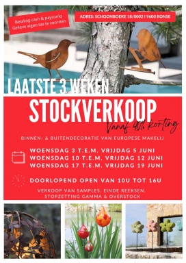 Stockverkoop | Vanaf 40% korting op decoratie huis, tuin & seizoenen