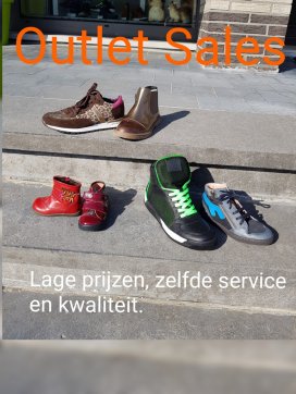 Outletverkoop  kinderschoenen