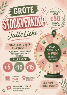 Grote stockverkoop Jullelieke
