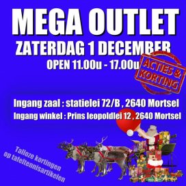 Mega Outlet tafeltennis artikelen