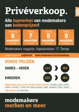 Privéverkoop modemakers