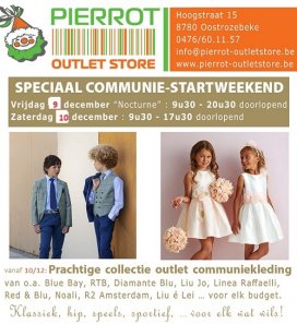 Pierrot Outletstore outletverkoop collectie communiekleding