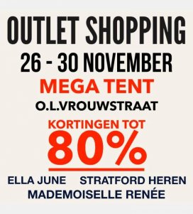 Outlet verkoop dames en herenmode