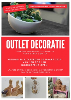 Outlet Decoratie voor binnen & buiten