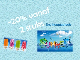 Zomerstock verkoop Nieuw & Outlet