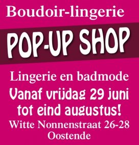 Boudoir-lingerie pop-up