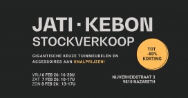 Jati Kebon Stockverkoop: tuinmeubelen aan knalprijzen