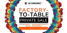 Le Creuset factory-to-table magazijnverkoop