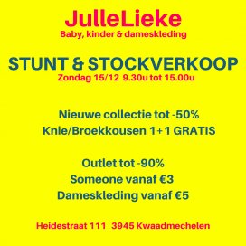 Stunt & Stockverkoop baby, kinder en dameskleding