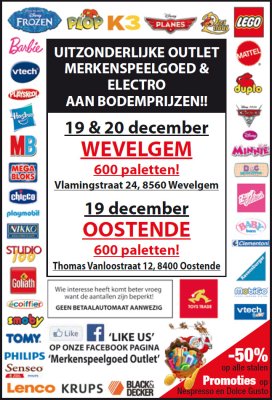 Merkspeelgoed Outlet Wevelgem