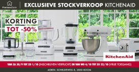 EXCLUSIEVE KITCHENAID STOCKVERKOOP in BOOM