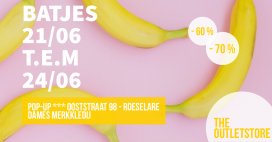 Stockverkoop dames merkkledij te Roeselare, alles aan -60 & -70%